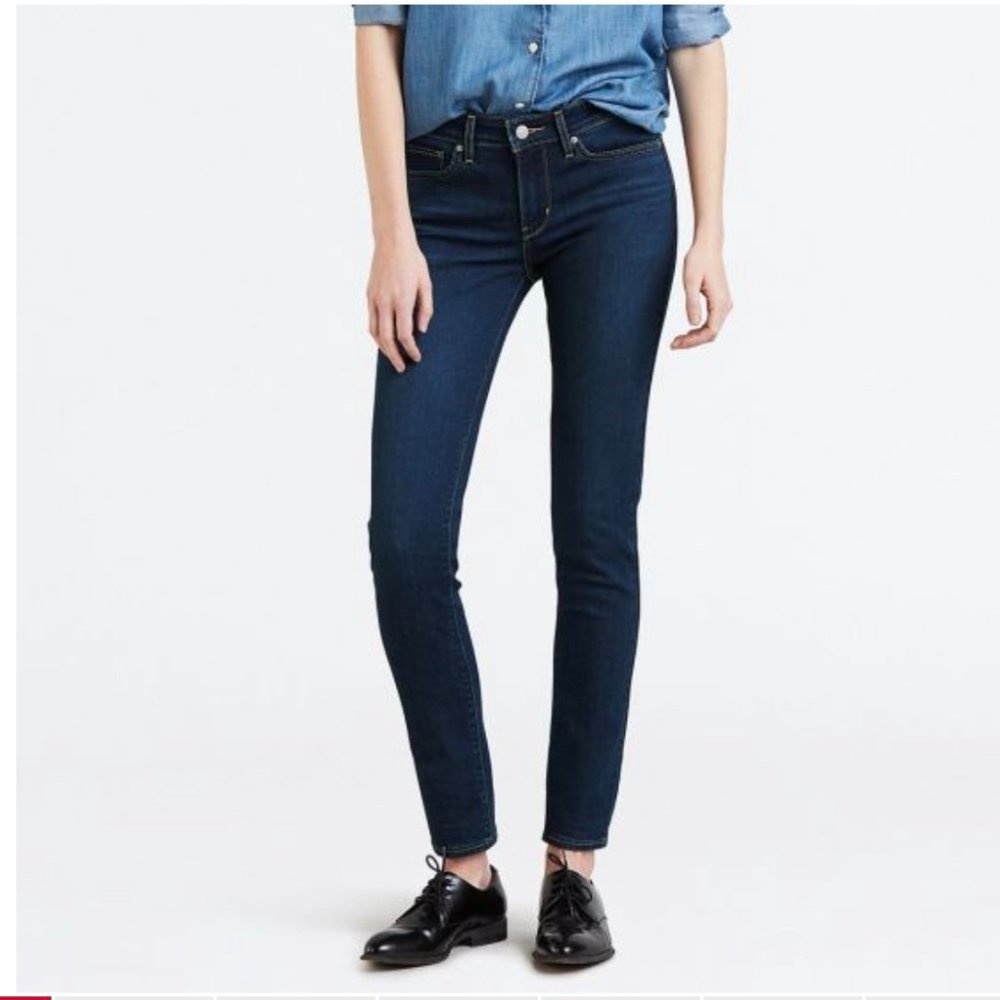 Levi's 711 Mid Rise Skinny Jeans
